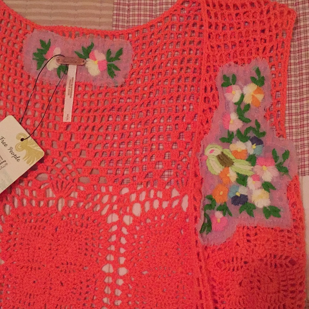 Free People NWT rare vintage vest 1960's inspired - Picture 2 of 5